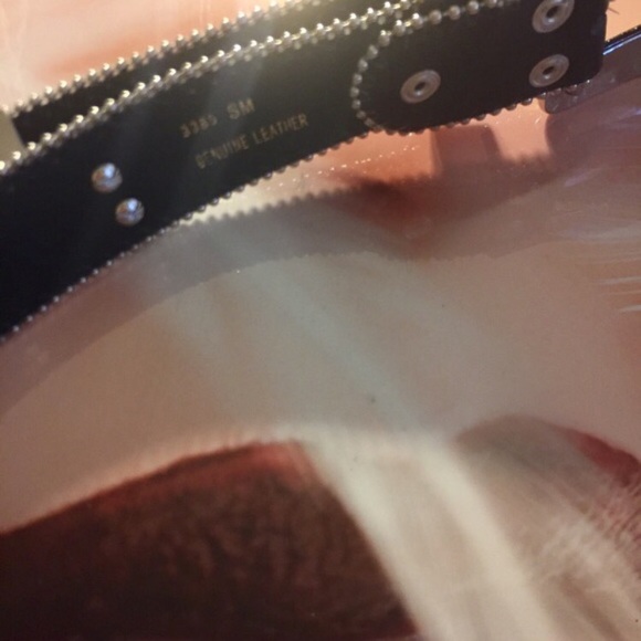 Y2K Rhinestone/Jeweled Cross emblem Belt